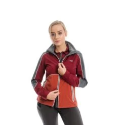 Horseware Women's Eliza Waterproof Softshell - Charcoal/Redwood