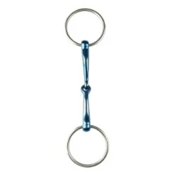 JP Korsteel Blue Steel Jointed Loose Ring Snaffle Bit