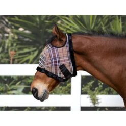 Kensington Fly Mask W/Plush Fleece Trim - Deluxe Black -Ovation Store 340967 800 800