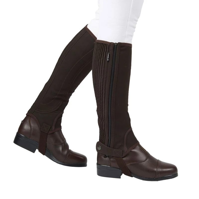 Dublin Kids' Easy-Care Half Chaps II - Brown Dublin Kids' Easy-Care Half Chaps II - Brown -Ovation Store 344145 800 800