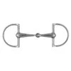 Korsteel Stainless Steel Thick Hollow Mouth Hunter Dee Ring Snaffle Bit