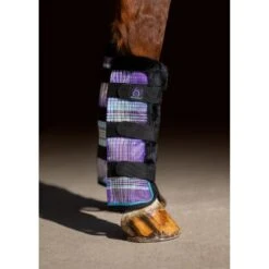 Kensington Protective Fly Boots W/Fleece Trim - Lavender Mint