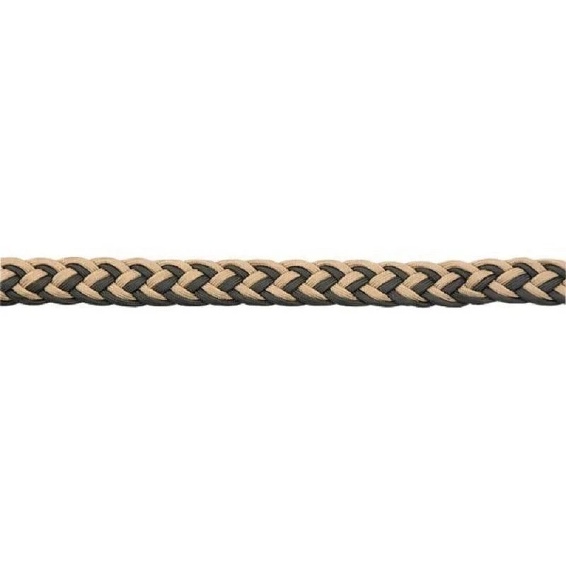 Western Rawhide 1" Braided Barrel Reins - Black/Tan Western Rawhide 1" Braided Barrel Reins - Black/Tan -Ovation Store 360301 800 800