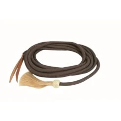 Western Rawhide Jim Taylor Nylon Mecate Reins - Brown
