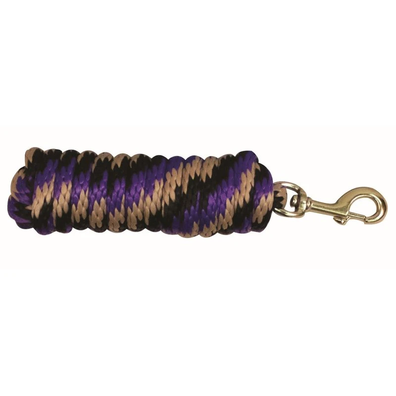 Western Rawhide 10' Poly Lead w/Brass Plated Snap - Black/Purple/Tan Western Rawhide 10' Poly Lead W/Brass Plated Snap - Black/Purple/Tan -Ovation Store 360632 800 800