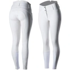 Horze Women's Daniela Full Seat Breeches - White