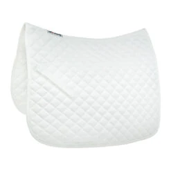 Horze Prinze Dressage Saddle Pad - White/White