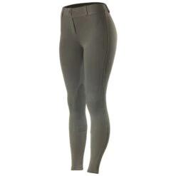 Horze Women's Ella Pull Up Knee Patch Tights - Dark Grey -Ovation Store 384258 800 800
