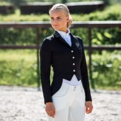 Horze Women's Carla Show Jacket - Black 5 Horze Women's Carla Show Jacket - Black -Ovation Store 386559 800 800