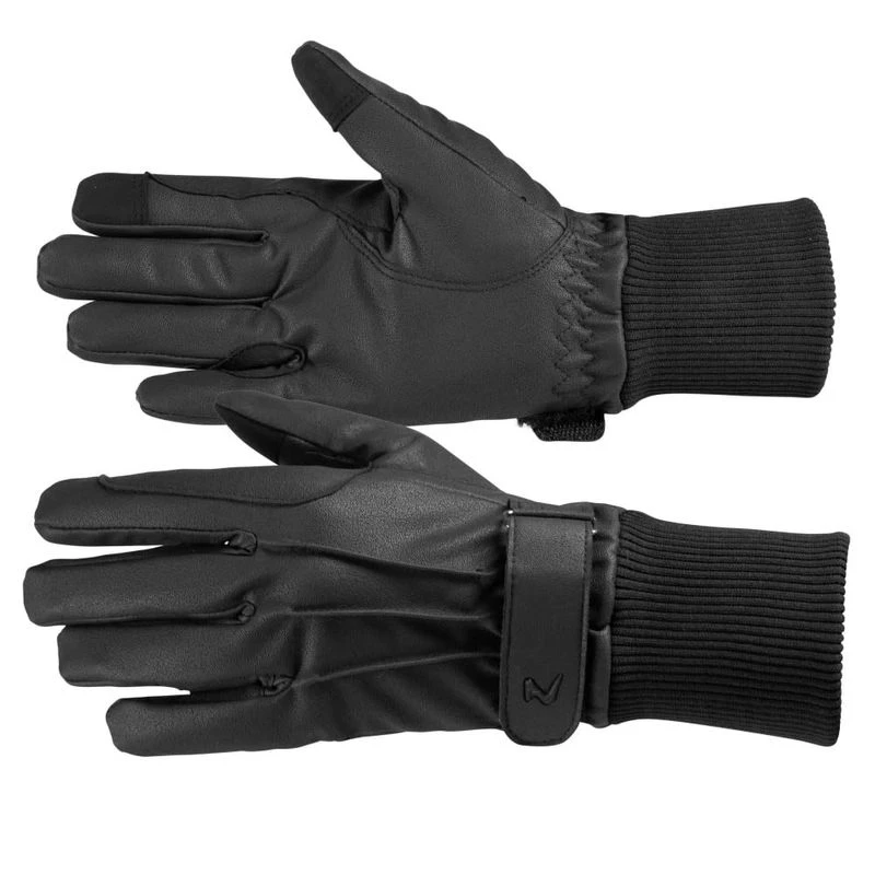 Horze Polyurethane Fleece Lined Riding Gloves - Black Horze Polyurethane Fleece Lined Riding Gloves - Black -Ovation Store 388259 800 800