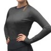 Romfh Women's Lucy Long Sleeve Tech Tee - Charcoal/Dark Navy -Ovation Store 394456 800 800