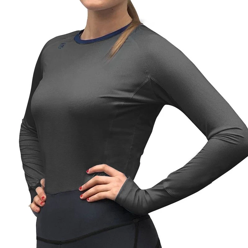 Romfh Women's Lucy Long Sleeve Tech Tee - Charcoal/Dark Navy Romfh Women's Lucy Long Sleeve Tech Tee - Charcoal/Dark Navy -Ovation Store 394456 800 800