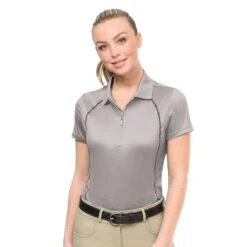 Ovation Women's Thesie Short Sleeve Tech Shirt - Grey -Ovation Store 395593 800 800