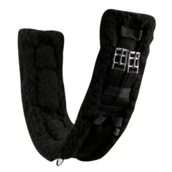 T3 FlexForm CoolBack Double Elastic End Dressage Girth - Black/Black