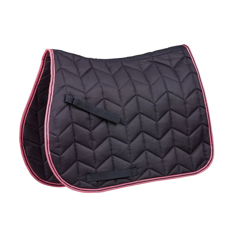 Saxon Element Quilted All Purpose Saddle Pad - Navy/Pink Saxon Element Quilted All Purpose Saddle Pad - Navy/Pink -Ovation Store 410233 800 800