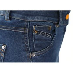 Shires Aubrion Women's Putney Denim Knee Patch Breeches - Dark Blue -Ovation Store 410753 800 800