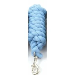 Shires Heavy Duty Cotton Lead Rope - Baby Blue
