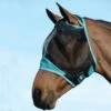 Weatherbeeta Comfitec Fine Mesh Mask - Black/Turquoise -Ovation Store 413162 800 800