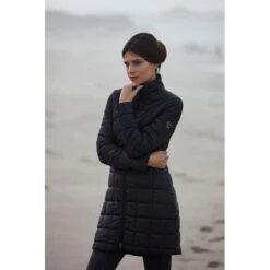Alessandro Albanese Women's Insula Quilted Long Coat - Black -Ovation Store 421150 800 800