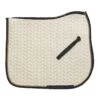 Ovation Elegance Velvet Dressage Pad - Ecru/Beige/Black