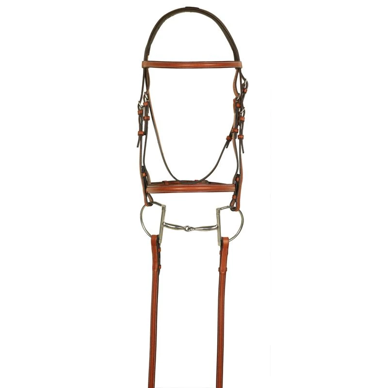 Aramas Plain Raised Bridle w/Lace Reins - Chestnut Aramas Plain Raised Bridle W/Lace Reins - Chestnut -Ovation Store 433764 800 800