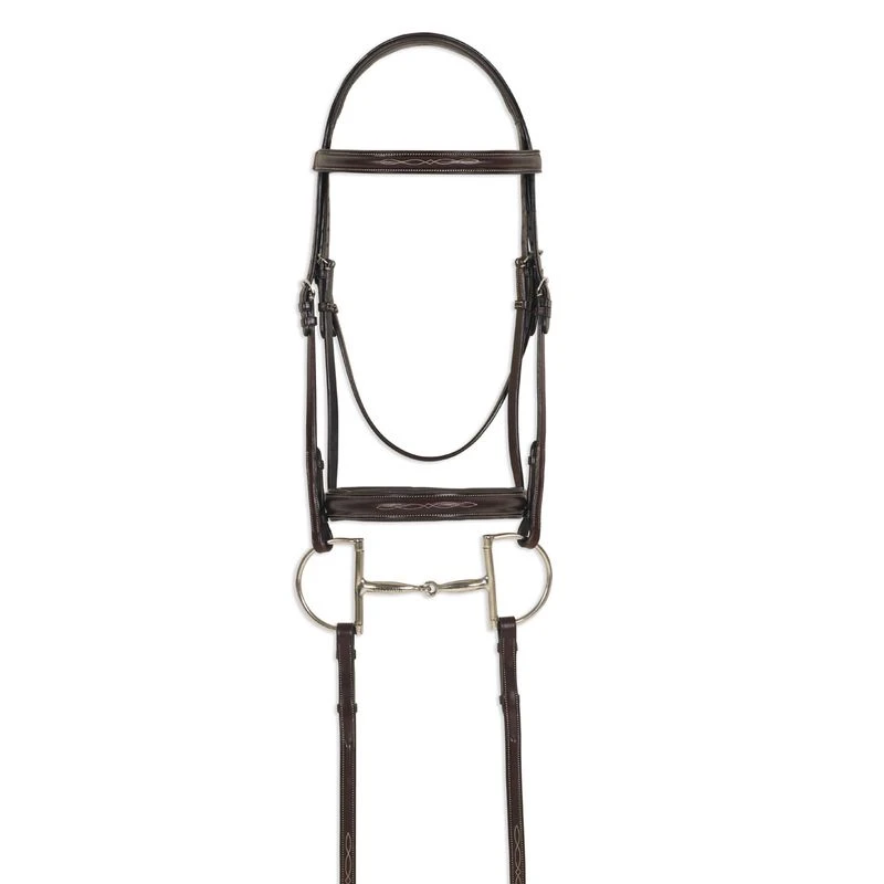 Ovation ATS Fancy Raised Wide Noseband Bridle - Dark Brown Ovation ATS Fancy Raised Wide Noseband Bridle - Dark Brown -Ovation Store 433866 800 800