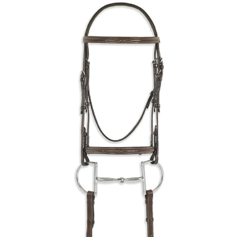 Pessoa PRO Fancy Stitched Raised Bridle - Dark Brown Pessoa PRO Fancy Stitched Raised Bridle - Dark Brown -Ovation Store 435219 800 800