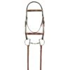 Aramas Fancy Square Raised Padded Bridle W/Fancy Lace Reins - Chestnut -Ovation Store 438085 800 800