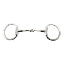 Korsteel Stainless Steel Slow Twist Eggbutt Snaffle Bit