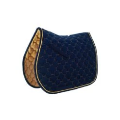 Roma Ecole Noble All Purpose Saddle Pad - Navy/Gold