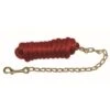 Western Rawhide Signature Classic Lead Rope W/Chain - Red -Ovation Store 443809 800 800