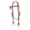 Western Rawhide Futurity Headstall W/Tie Ends And Knotted Brow - Oiled -Ovation Store 444064 800 800