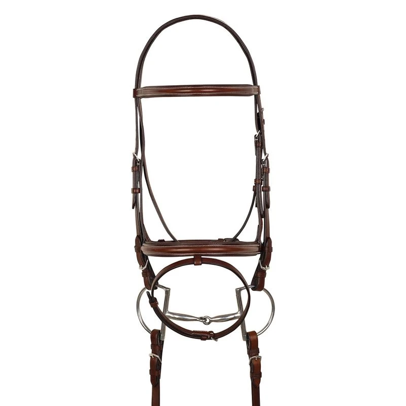 Harmohn Kraft Raised Padded Event Bridle w/Flash and Web Reins - Oakbark Harmohn Kraft Raised Padded Event Bridle W/Flash And Web Reins - Oakbark -Ovation Store 444848 800 800