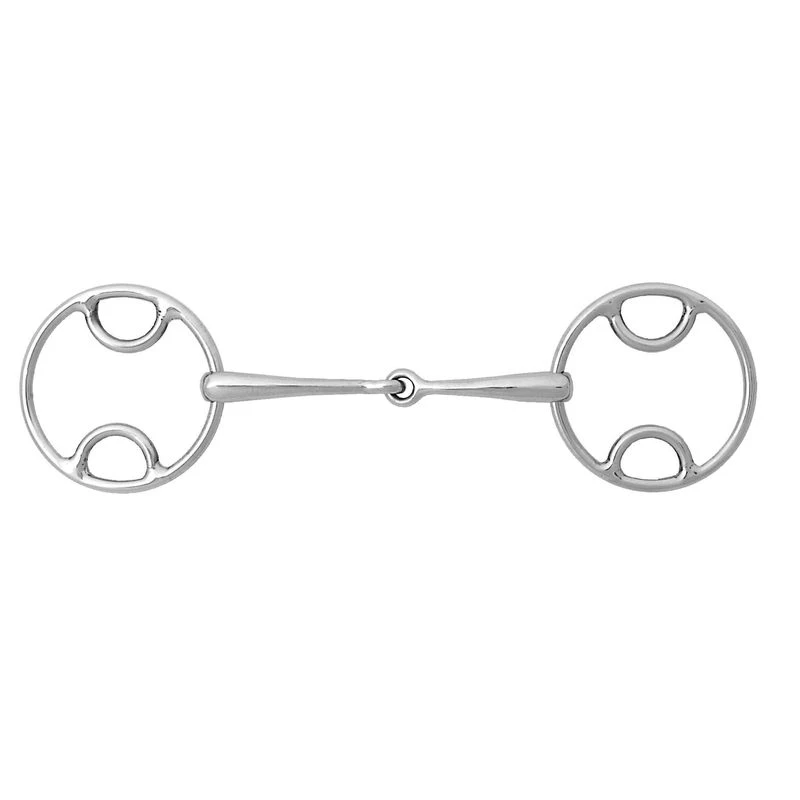 Korsteel Stainless Steel Jointed Beval Loose Ring Snaffle Bit Korsteel Stainless Steel Jointed Beval Loose Ring Snaffle Bit -Ovation Store 451880 800 800