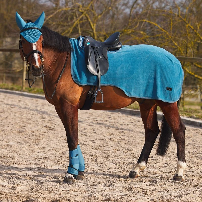 Horze Marquess Fleece Riding Blanket - Aegean Blue Horze Marquess Fleece Riding Blanket - Aegean Blue -Ovation Store 454053 800 800