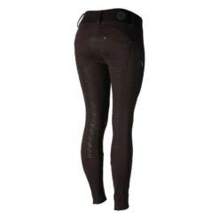 Horze Women's Rhea Full Seat Thermo Breeches W/Back Pockets - After Dark Brown -Ovation Store 477157 800 800