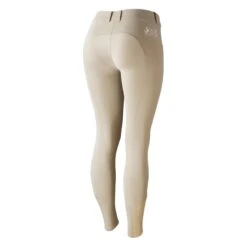 Horze Women's Meghan Silicone Knee Patch Breeches - Plaza Taupe Light Brown/Plaza Taupe Light Brown -Ovation Store 478292 800 800