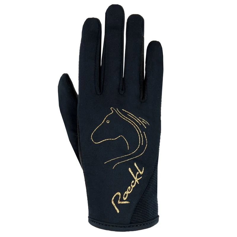 Roeckl Kids' Tryon Gloves - Black/Gold Roeckl Kids' Tryon Gloves - Black/Gold -Ovation Store 492725 800 800