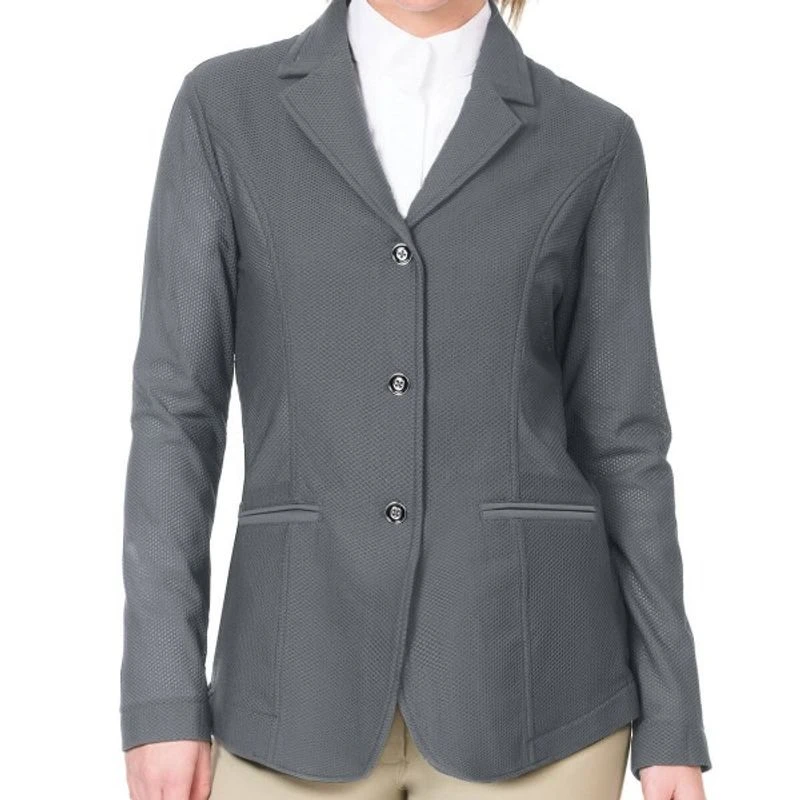 Ovation Women's Signature AirFlex 3-Button Show Coat - Grey Ovation Women's Signature AirFlex 3-Button Show Coat - Grey -Ovation Store 497652 800 800