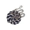Perri's 1/2" Cotton MulitColor Lead W/Chain - Navy/Grey -Ovation Store 500576 800 800