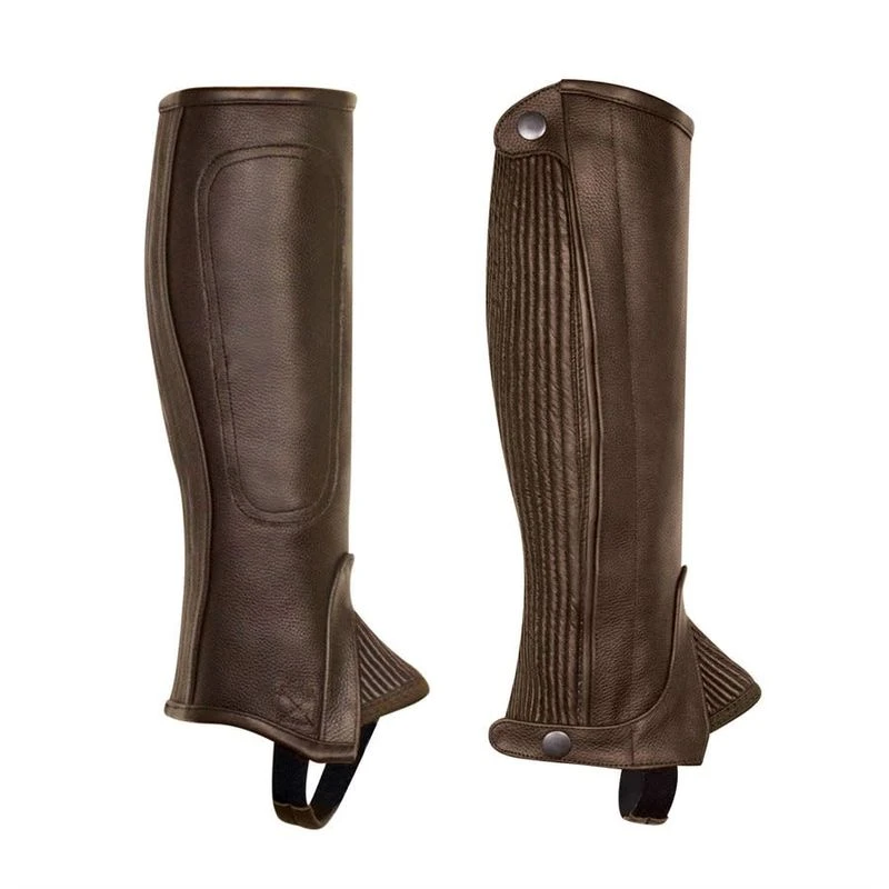 Perri's Professional Calfskin Zipper Half Chaps - Brown Perri's Professional Calfskin Zipper Half Chaps - Brown -Ovation Store 502879 800 800