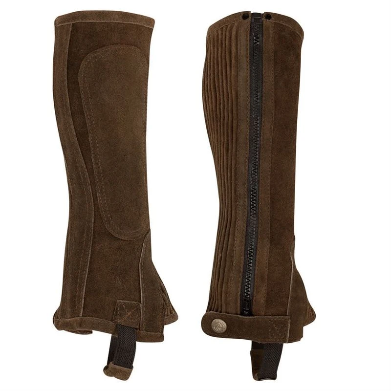 Perri's Suede Zipper Half Chaps - Brown Perri's Suede Zipper Half Chaps - Brown -Ovation Store 502978 800 800