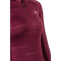 Horseware Women's Aveen Half Zip Long Sleeve Tech Top - Beetroot -Ovation Store 504509 800 800