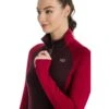 Horseware Women's Thea Tech Quarter Zip Fleece - Fig/Rio Red -Ovation Store 505308 800 800