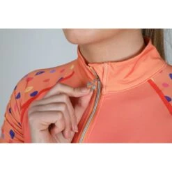 Shires Aubrion Women's Hyde Park Cross Country Shirt - Orange Spot -Ovation Store 512787 800 800