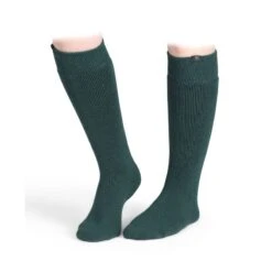 Shires Aubrion Women's Colliers Boot Socks - Dark Green