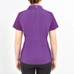 Irideon Women's Luna Coolstretch Polo - Purple Hibiscus -Ovation Store 516461 800 800
