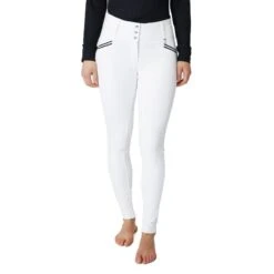 Horze Women's Della Full Seat Breeches - White -Ovation Store 530199 800 800
