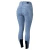 Horze Women's Cecelia Full Seat Denim Breeches - Lead Blue