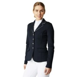 Horze Women's Martina Show Coat - Dark Navy/White -Ovation Store 532885 800 800